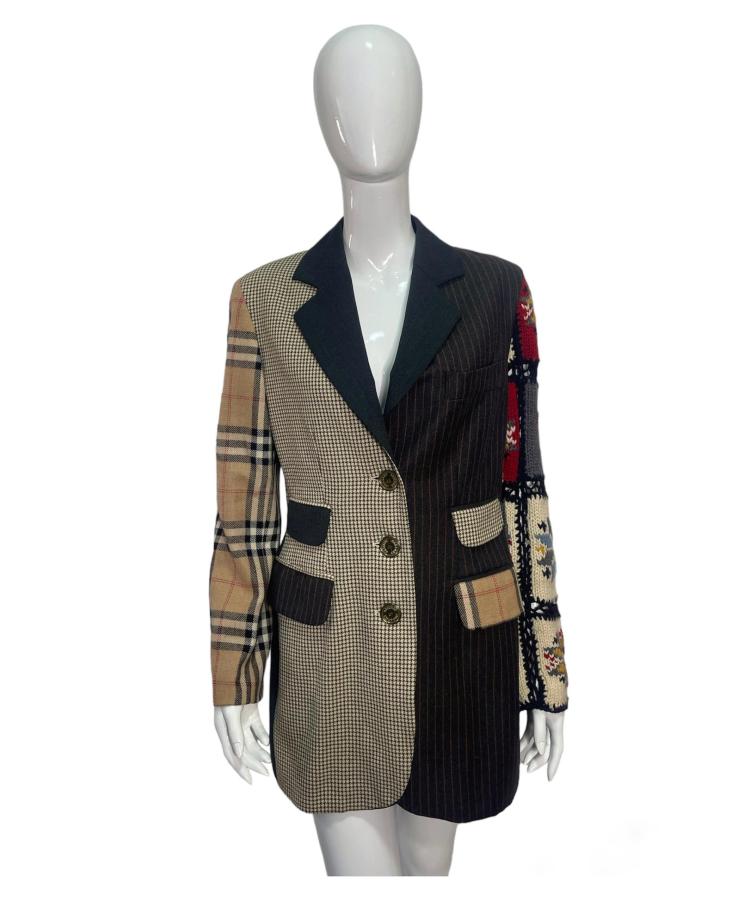 Moschino Couture patchwork blazer