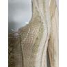 Roberto Cavalli 1990's beige woven bodysuit