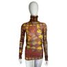 Jean Paul Gaultier trompe l'oeil jumper print mesh top / AW 1999