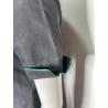 Mugler grey dress with turquoise piping