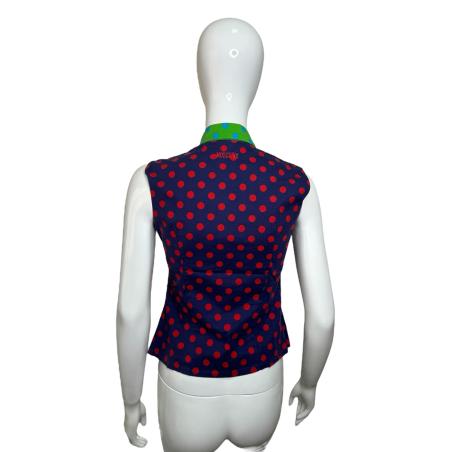 Moschino Jeans polka dot sleeveless shirt