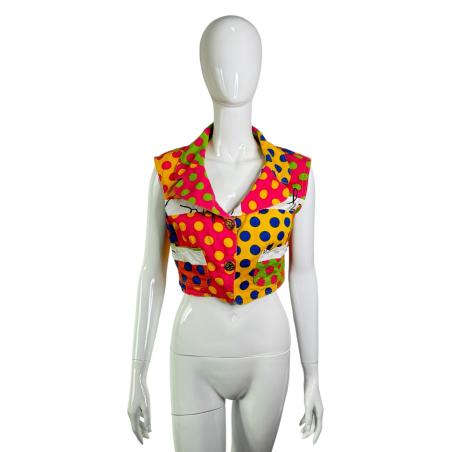 Moschino Jeans polka dot vest