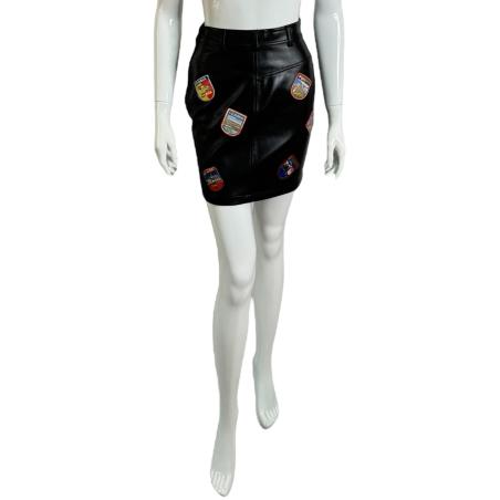 Moschino city patch mini skirt