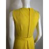 1970's yellow and brown pleated dress