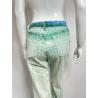 Roberto Cavalli blue/green polka dot jeans