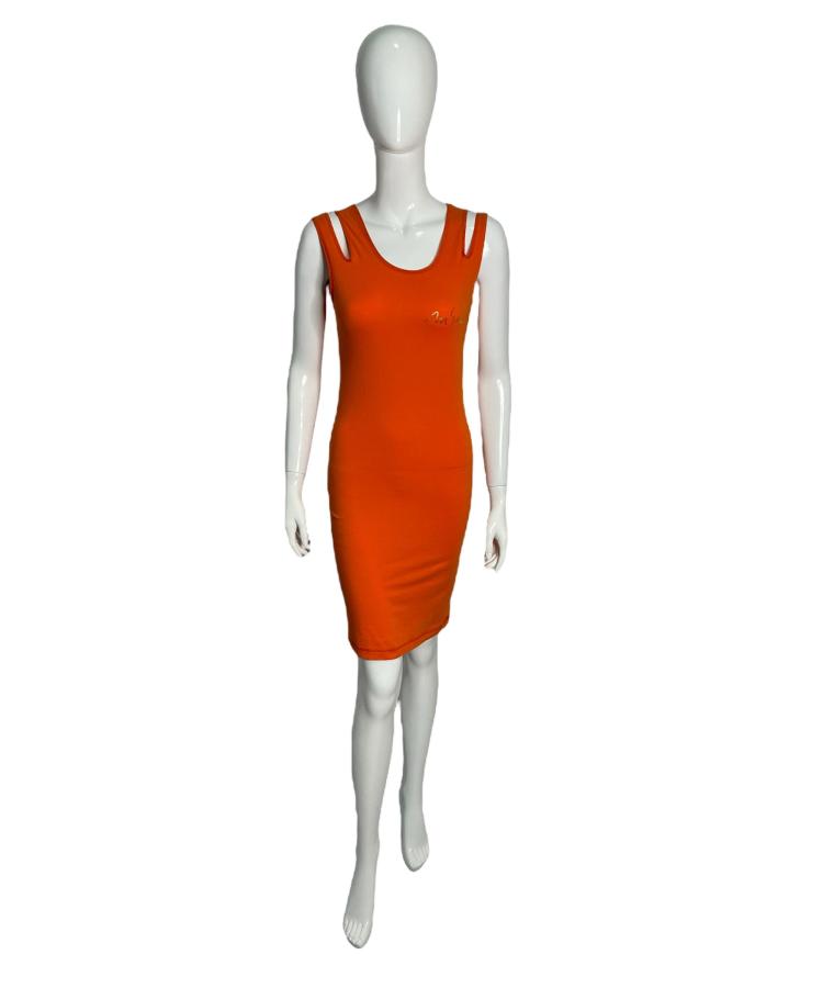 Moschino Jeans orange summer dress