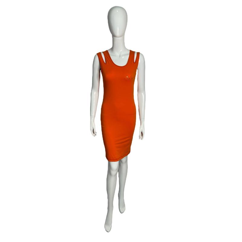 Moschino Jeans orange summer dress