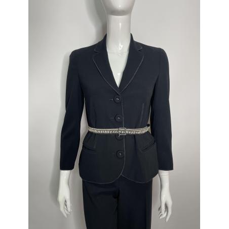 Moschino Cheap and Chic measuring tape black suit