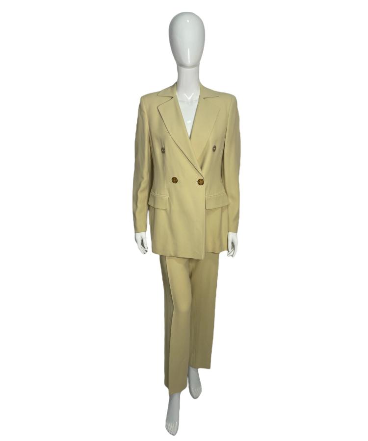 Moschino Cheap and Chic beige pantsuit