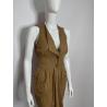 Thierry Mugler Jeans brown fitted midi dress