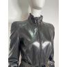 Mugler black faux leather jacket