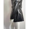 Mugler black faux leather jacket