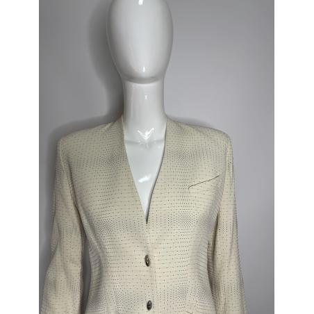 Thierry Mugler beige blazer