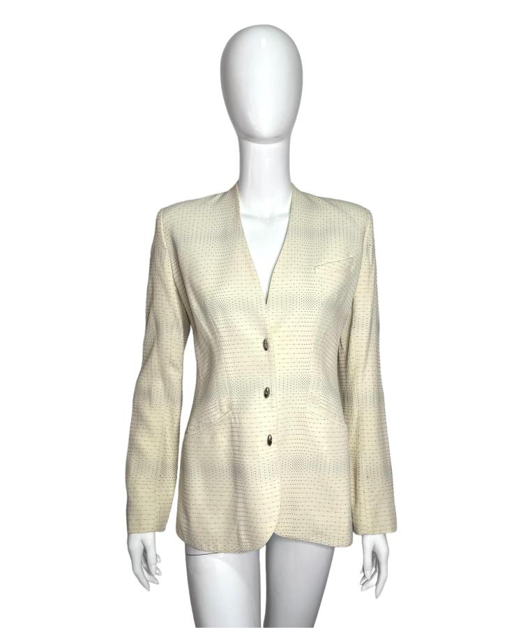 Thierry Mugler beige blazer