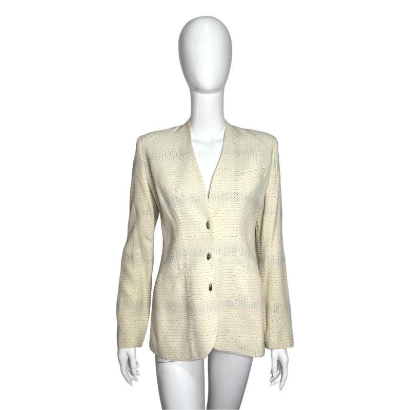 Thierry Mugler beige blazer