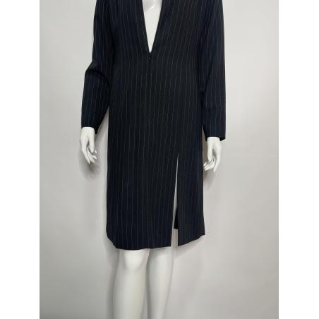 Yves Saint Laurent black striped dress