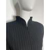 Yves Saint Laurent black striped dress