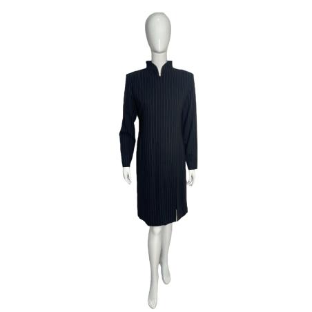 Yves Saint Laurent black striped dress