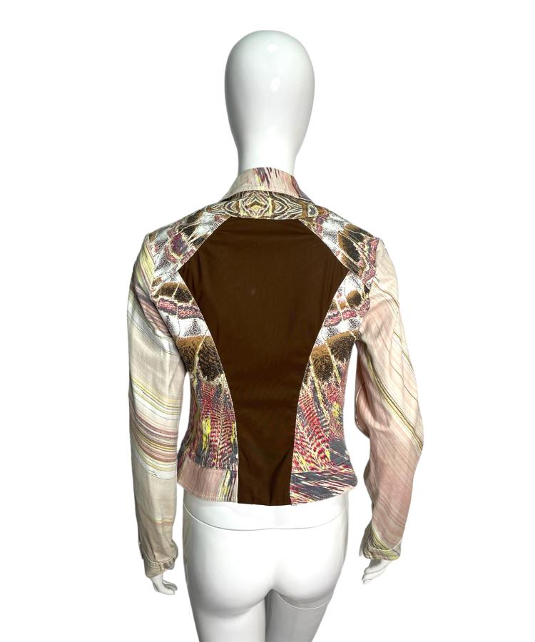 Roberto Cavalli Fall Winter 2001 Abstract print jacket