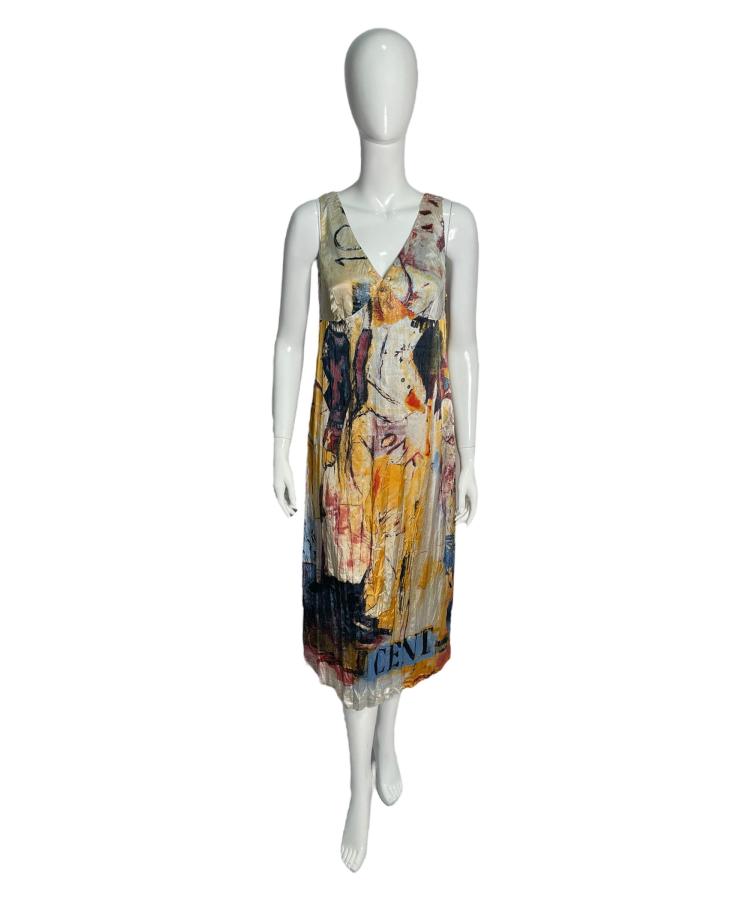 Cavalli Jeans Napoleon print dress