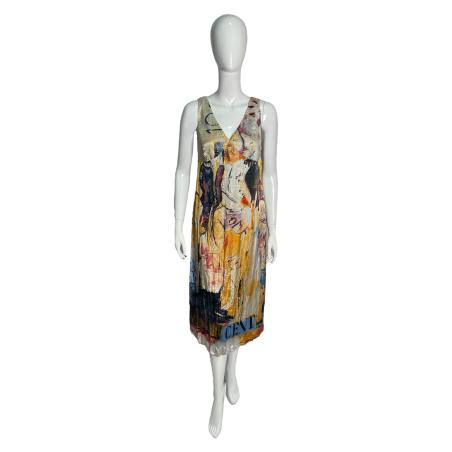 Cavalli Jeans Napoleon print dress