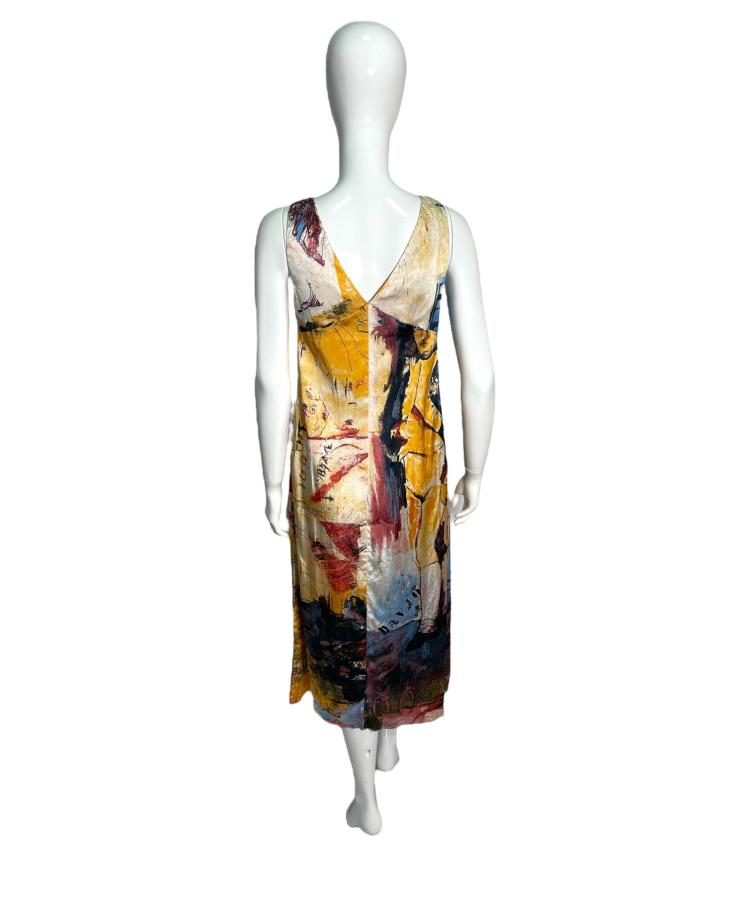 Cavalli Jeans Napoleon print dress