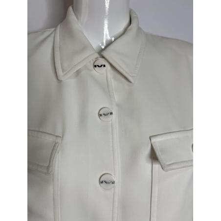 Thierry Mugler white boxy jacket