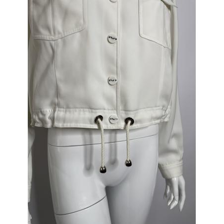 Thierry Mugler white boxy jacket