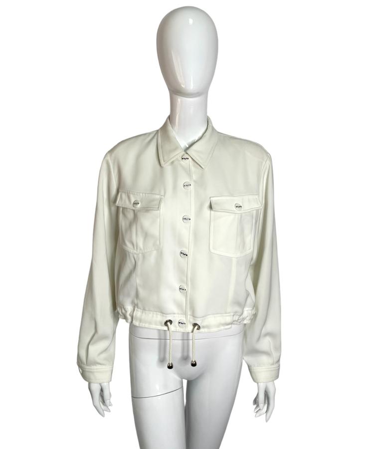 Thierry Mugler white boxy jacket