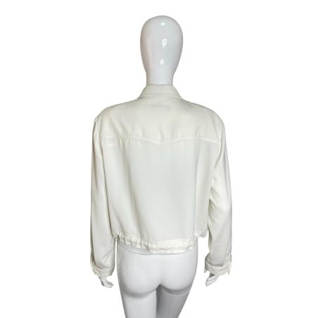 Thierry Mugler white boxy jacket