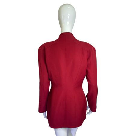 Thierry Mugler red fitted jacket