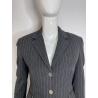 Claude Montana grey striped skirt suit