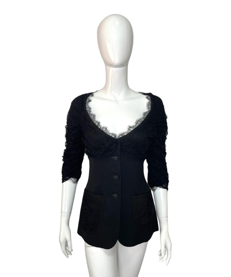 Moschino Cheap And Chic black lace jacket