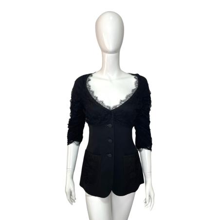 Moschino Cheap And Chic black lace jacket