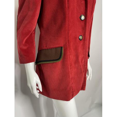 Moschino Cheap And Chic red corduroy blazer