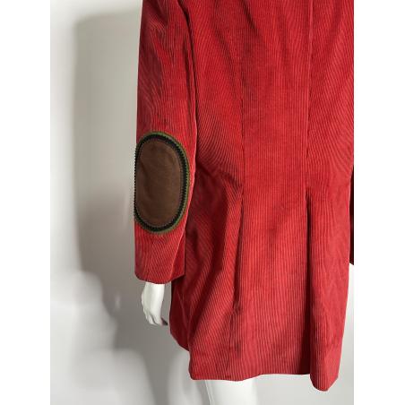 Moschino Cheap And Chic red corduroy blazer