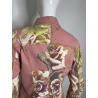 Just Cavalli pink rose print denim jacket