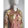 Just Cavalli pink rose print denim jacket