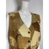 Roberto Cavalli leather patchwork vest