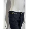 Gucci by Tom Ford black black pants with gold buckles