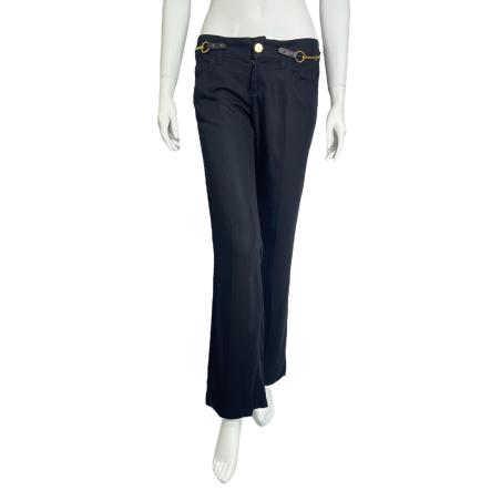 Gucci by Tom Ford black black pants with gold buckles