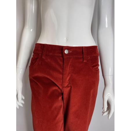 Jean Paul Gaultier red velvet pants