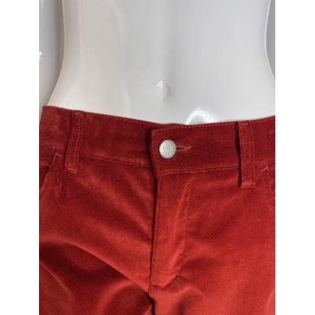 Jean Paul Gaultier red velvet pants