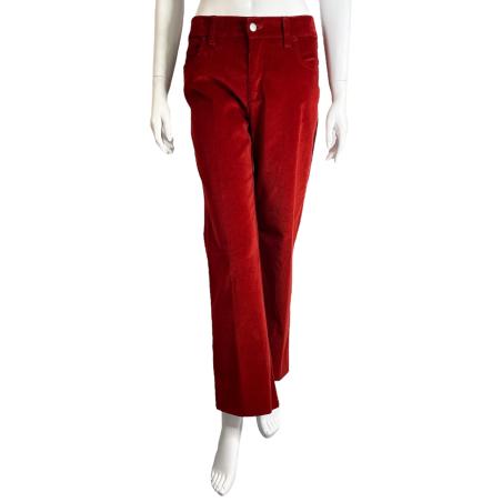 Jean Paul Gaultier red velvet pants