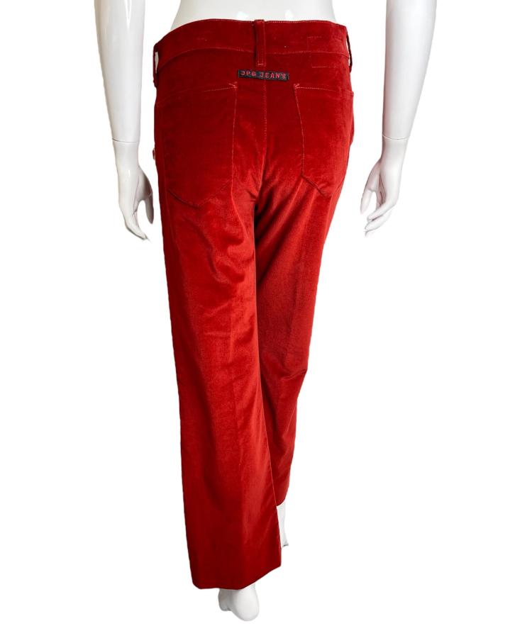 Jean Paul Gaultier red velvet pants