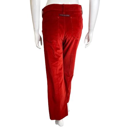 Jean Paul Gaultier red velvet pants