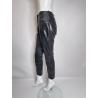 Mugler black leather pants