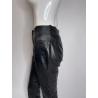 Mugler black leather pants