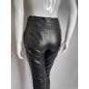 Mugler black leather pants