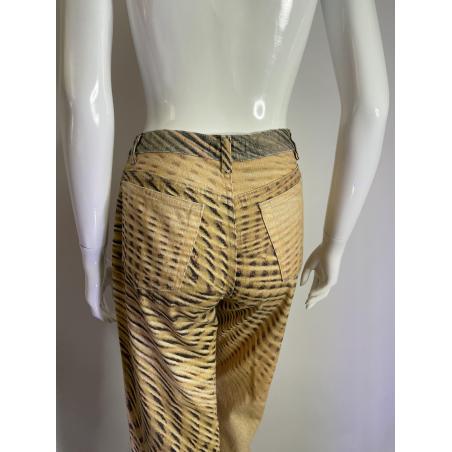 Roberto Cavalli SS 2001 beige jeans